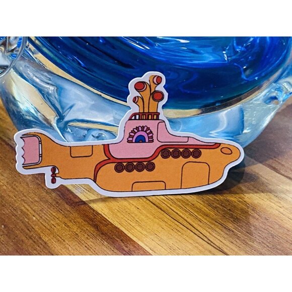 The Beatles Yellow Submarine Sticker 2.5” Vinyl Perfect For Water Bottles Phones - Picture 1 of 3
